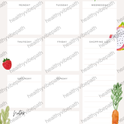 Weekly Meal Planner | Stylish & Practical Food Organizer