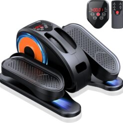 Portable Under-Desk Elliptical Machine for Seniors – Silent Operation, 12 Adjustable Speeds, Remote-Controlled